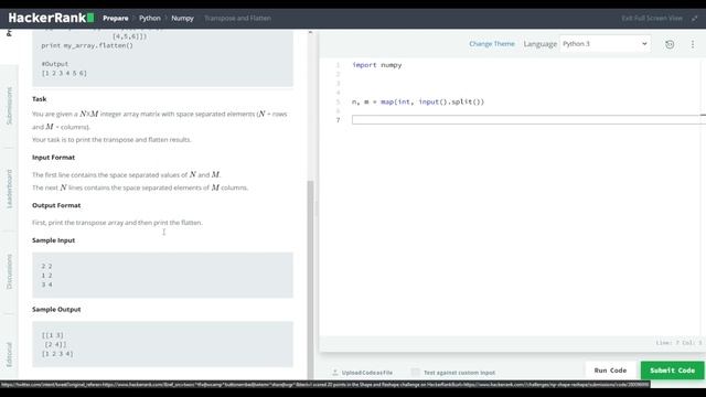 NumPy transpose and flatten Data Science for Absolute Beginners смотреть онлайн