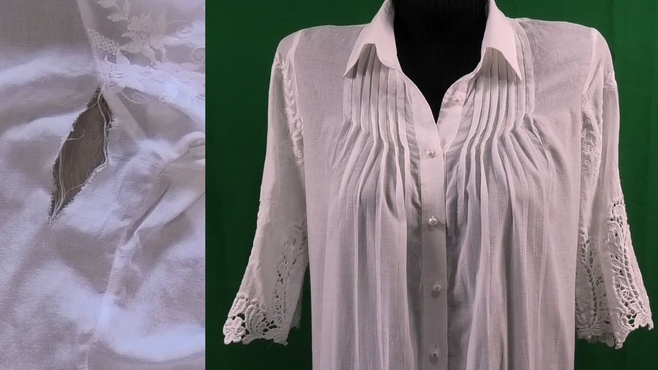Ремонт батистовой блузки | Неужели это возможно ??? смотреть онлайн