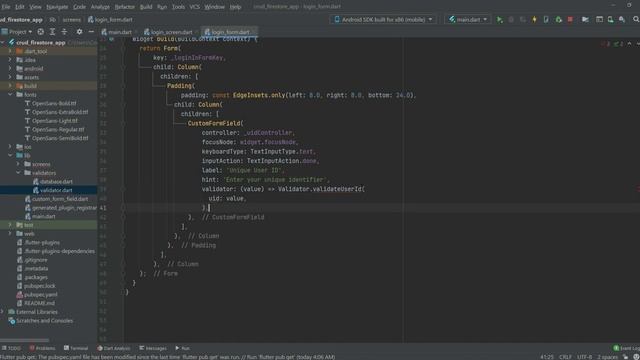 CRUD in Flutter Firebase Tutorial 2021 - Flutter Login Page Design - Flutter 2.5 Null Safety Course смотреть онлайн