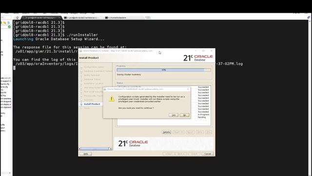 21c RAC RDBMS software installation + Grid Infrastructure Management Repository (GIMR) upgrade смотреть онлайн