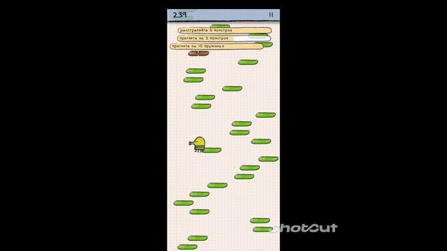 Прохождение игры Doodle Jump. Ужасно сложная игра, сам офигел!!! смотреть онлайн