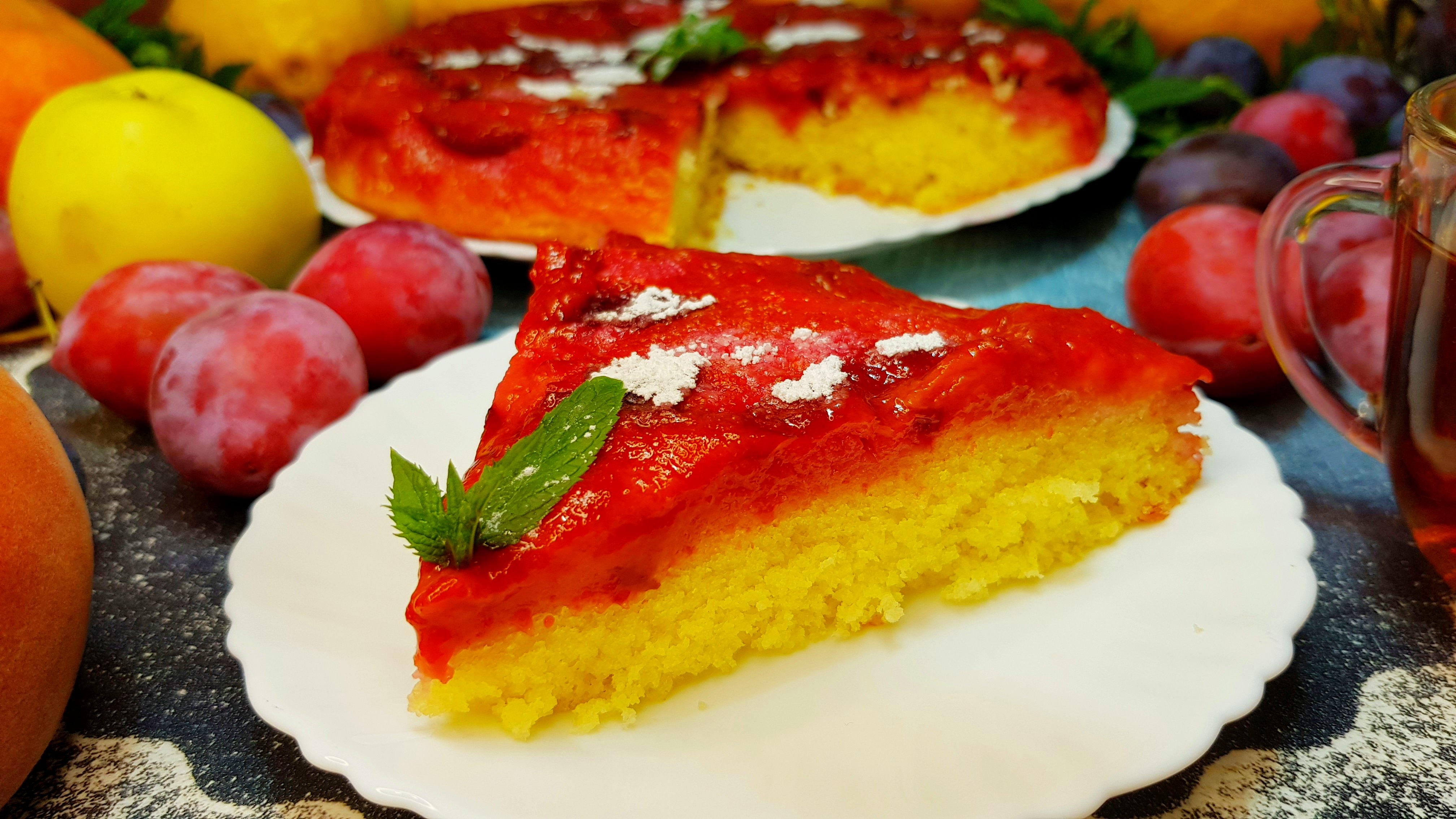 Простой и вкусный десерт со сливами – очень нежный, ароматный Сливовый пирог, который тает во рту смотреть онлайн