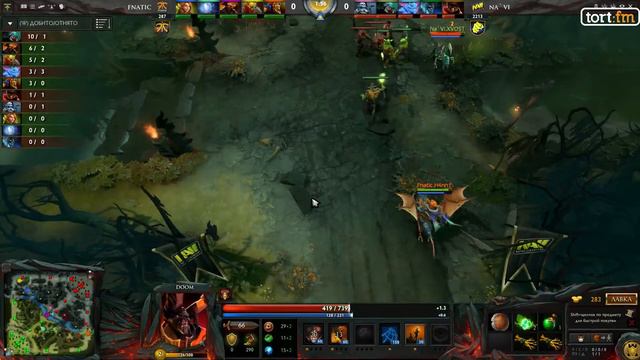NaVi vs Fnatic game 2 DreamLeague Day 2 смотреть онлайн