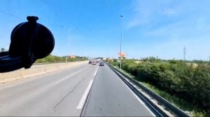 Прага, вид из кабины дальнобойщикаэ