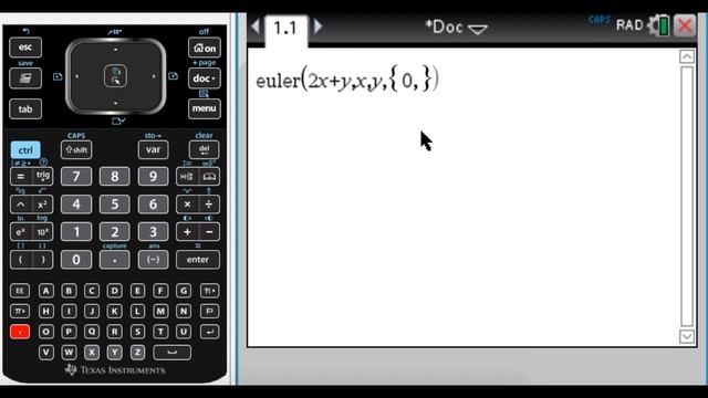 Euler's Method on a Calculator Page with the TI-Nspire смотреть онлайн