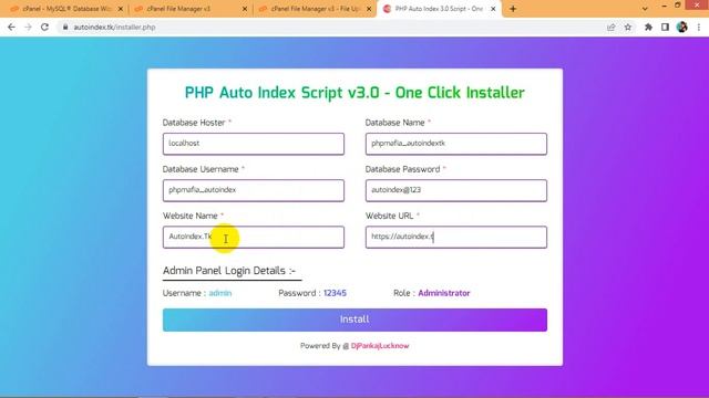 How To Install Latest PHP Auto Index Script v3.0 { 2023 } - One Click Installation | DjPankajLuckno смотреть онлайн