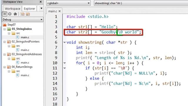 044 Null terminated strings | Welcome to the course C programming смотреть онлайн