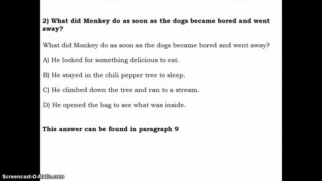 Third Grade Reading Test Prep ~ Monkey Looking for Trouble смотреть онлайн