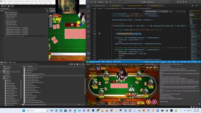 Let's make a Texas Hold'em Poker Game In UNITY - 151 смотреть онлайн