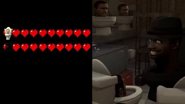 Skibidi Toilet 46-1 With Minecraft Healthbars смотреть онлайн
