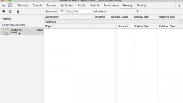 Chrome DevTools Tutorial 11: Performance / Timeline, Memory, Security