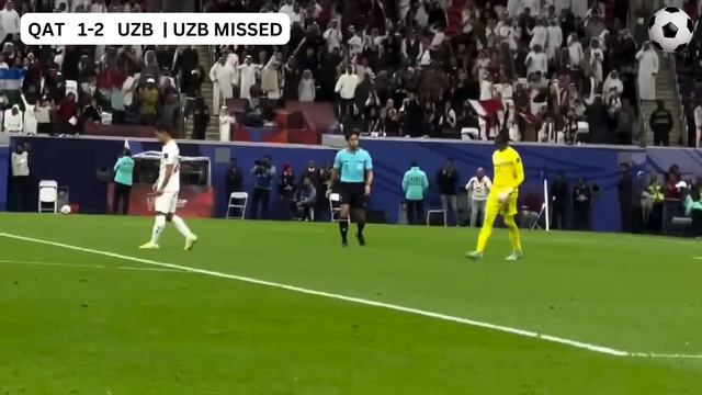 Qatar Vs Uzbekistan (3-2) Full Penalty-Shootout!