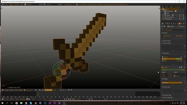 FREE BLENDER MINECRAFT SWORDS PACK WITH BLOOD смотреть онлайн
