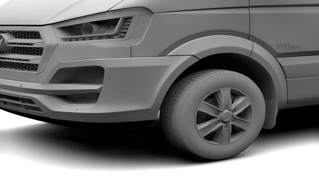 3D Model of Hyundai H350 Minibus SWB 2017 Review смотреть онлайн