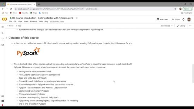 Getting started with PySpark | Course Introduction смотреть онлайн