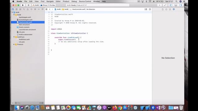 Xcode 11: Set Up Project without Storyboard (Swift / Objective C) смотреть онлайн