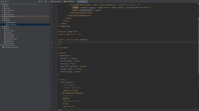 VeeValidate + Nuxt push a custom validation message and show errors on submit with TypeScript смотреть онлайн