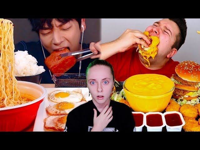 КОРЕЙСКИЙ МУКБАНГ против АМЕРИКАНСКОГО МУКБАНГА #1 смотреть онлайн