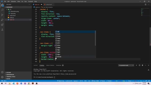 DARKMODE SWITCH THEME WITH HTML, CSS, AND JS смотреть онлайн
