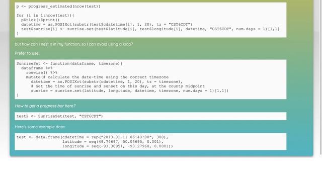 How to add progress bar inside dplyr chain in R смотреть онлайн