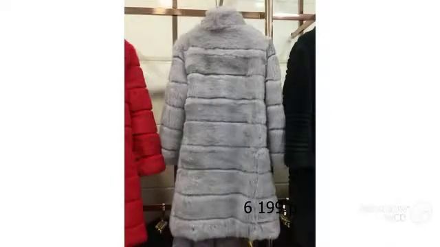 Покупки с AliExpress/Новинка 2017 года шуба с натуральным кроличьим Меховая смотреть онлайн