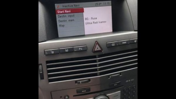 Opel navigation system CD70 map update