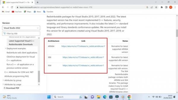 Download and install Microsoft Visual C++ in Windows 11 /10 || latest version 2023