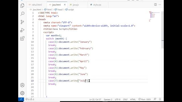 Switch Case Tutorial in Java Script | GIT Education смотреть онлайн