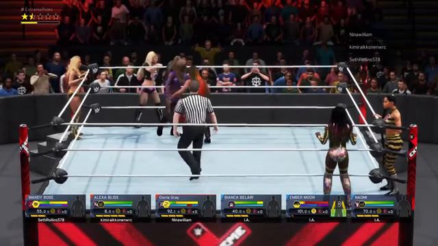 Ember Moon, Naomi & Bianca Belair vs Alexa Bliss, Mandy Rose & Gloria Gray смотреть онлайн