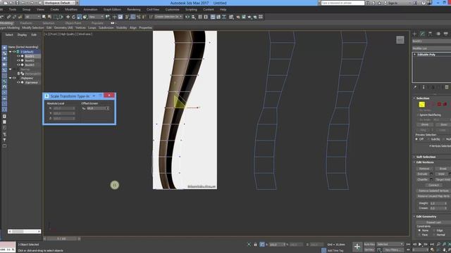 3dsMax уроки на русском 74 Часть 1 (моделирование ножки Кабриоль) смотреть онлайн