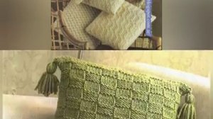 50 идей для подушки, вязаной спицами