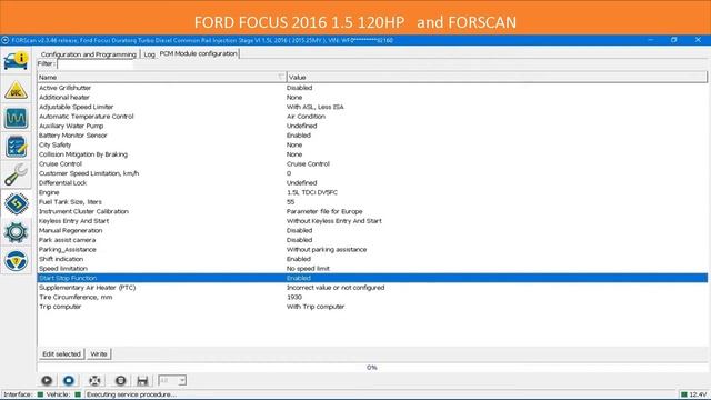 start and stop FORD FOCUS 2016 1.6 120HP deactivate start&stop and ACTIVE GRILLSHUTTER смотреть онлайн