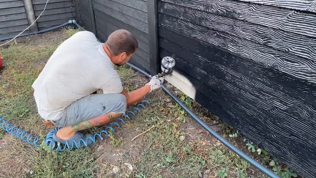 Крашу еврозабор резиновой (шиферной) краской смотреть онлайн