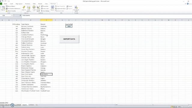 Learn to Code: Excel VBA Sports Betting part 3 - Create a Team tab смотреть онлайн