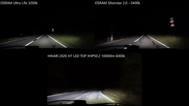 HIKARI 2020 vs OSRAM Ultra Life, Silverstar 2.0 смотреть онлайн