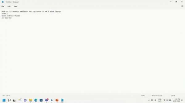 The emulator process has terminated android studio, HP Z book how to fix