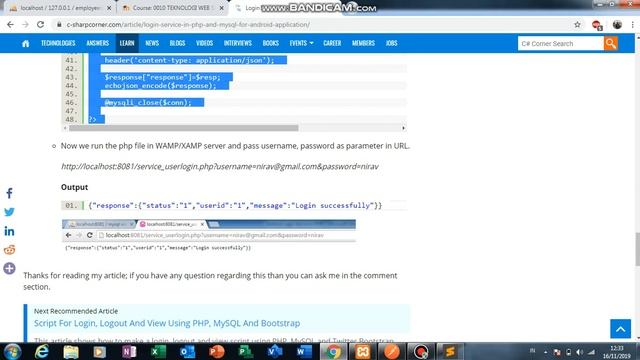 Implementasi client server php(myql) dan android смотреть онлайн