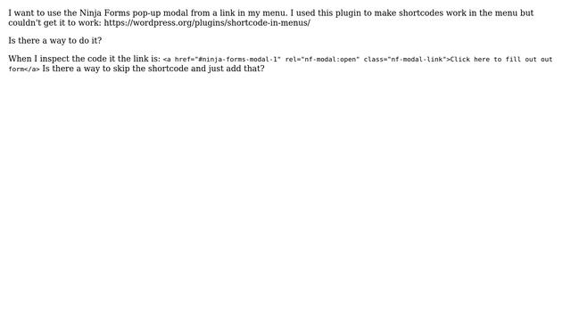 Wordpress: Can you add shortcode as a menu item link? смотреть онлайн