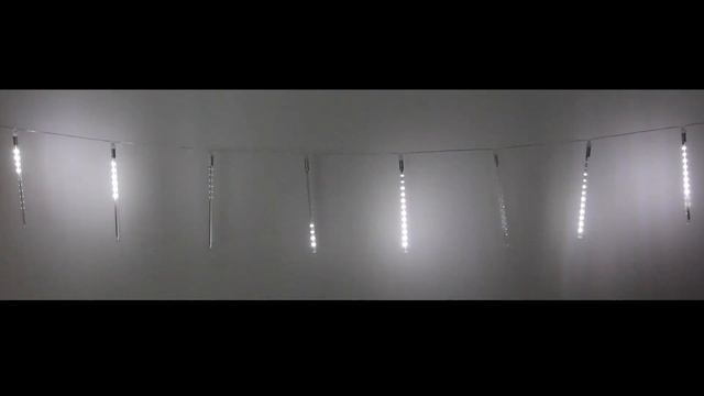 Гирлянда для улицы "Тающая сосулька" 3,0 м*30 см 192 лампы LED, IP-54, Белый (8 трубок) смотреть онлайн