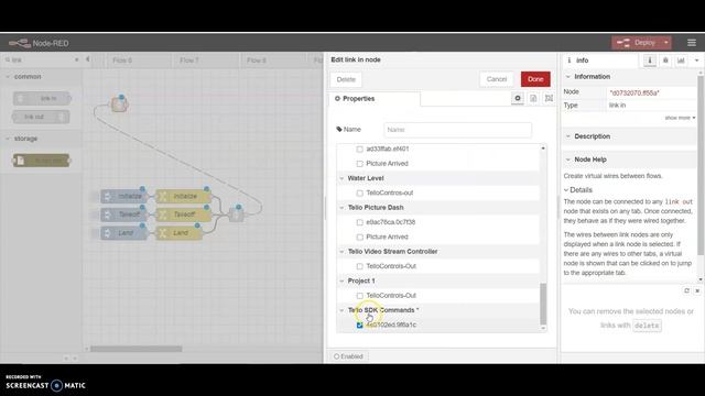Use Node-Red to Takeoff and Land Tello Drone смотреть онлайн