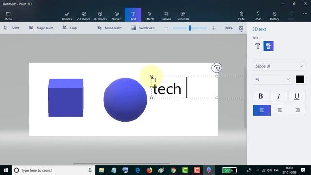How to Create a 3D Shape in Paint 3D смотреть онлайн