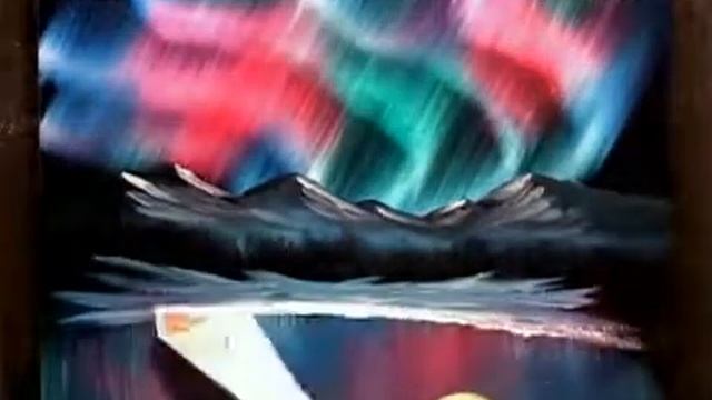 #45 Northern Night 5x7 Small Oil Painting Sketch смотреть онлайн