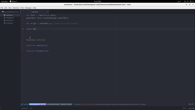 A GNOME Shell Extension example смотреть онлайн