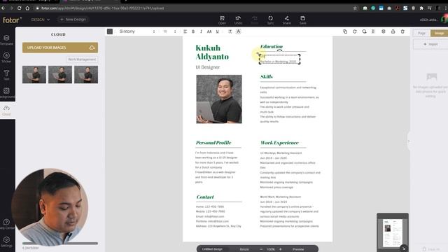 Tutorial Membuat CV Resume dalam 5 menit dengan Fotor смотреть онлайн
