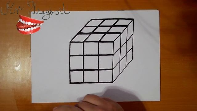 How to Draw a Solve Rubik's Cube 3d Easy and Color | With Pencil on paper | 4K 60FPS смотреть онлайн