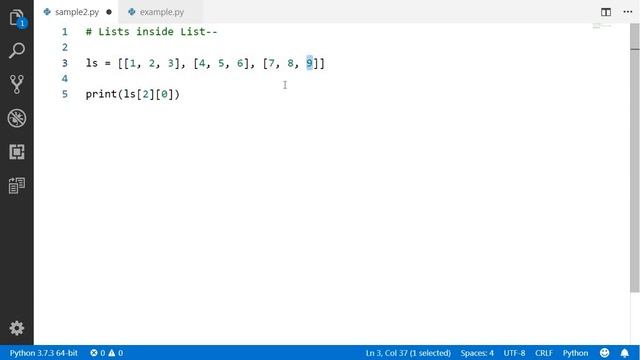 Lists Inside List in Python смотреть онлайн