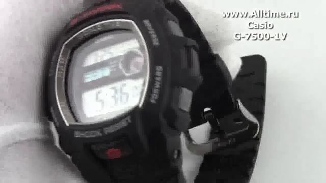 Мужские японские наручные часы Casio G-SHOCK G- 7500- 1V смотреть онлайн