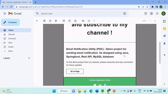 PART 7 - Testing using Postman - Email Notification Utility using Java Springboot MySQL смотреть онлайн