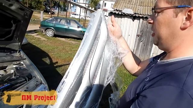 Установка тюнинг решетки радиатора от Largus Shop. смотреть онлайн