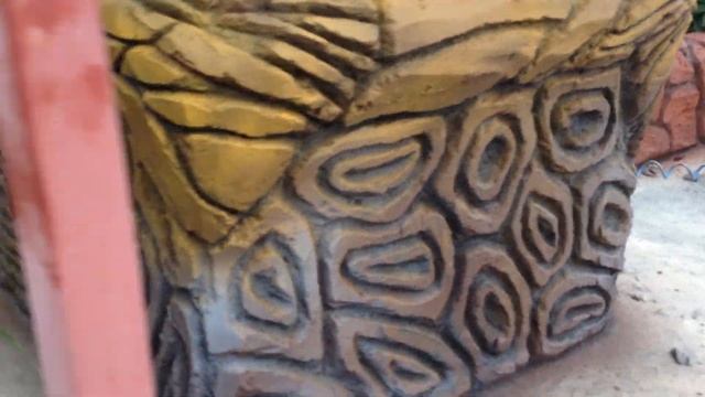 Как покрасить декоративный камень, и колодец из арт бетона. смотреть онлайн